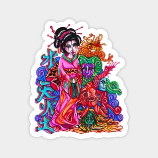 4 Elements Geisha Magnet