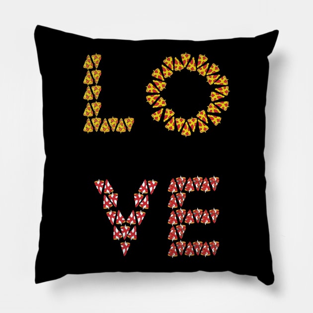 Pizza Love Pillow by Uwaki