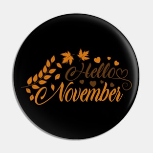 Hallo November Pin