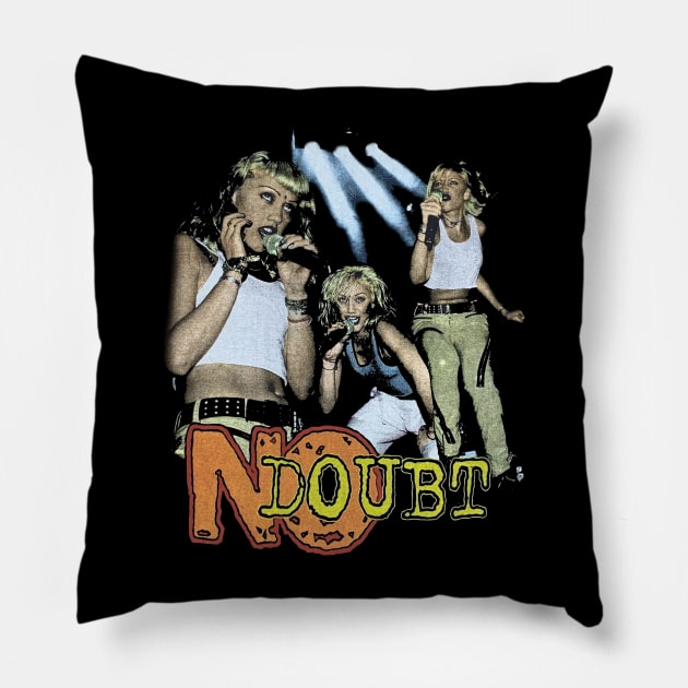 90s No Doubt Bootleg Rap Pillow by KellyCollDesigns