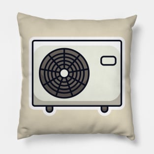 Air Conditioning Ventilator Sticker vector illustration. Technology object icon concept. Various objects of air conditioners-condensing fan sticker vector design. Pillow