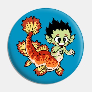 Crimson Pond Dragon Pin