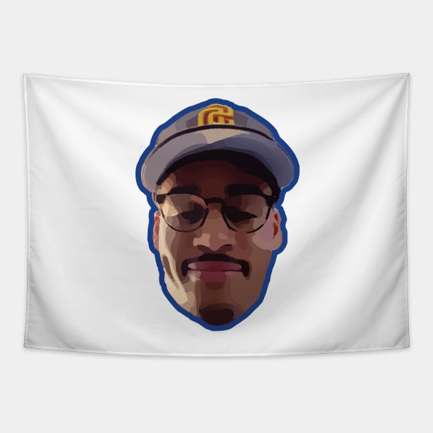 Jordan Poole Golden State Warriors Tapestry by Playful Creatives