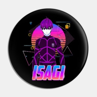 Isagi Yoichi Style Retro Art Pin