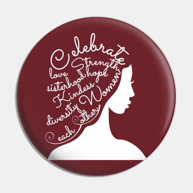 Celebrate Sisterhood Pin by blueavocado