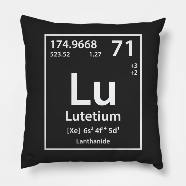 Lutetium Element Pillow by cerebrands