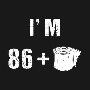 87 Birthday Quarantine Toilet Paper Gift T-Shirt