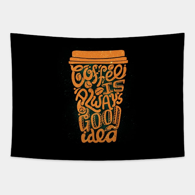 Funny Coffee Mug Tapestry by Foxxy Merch