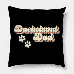 Dachshund Dad Gift For Lovers of Dogs Pillow
