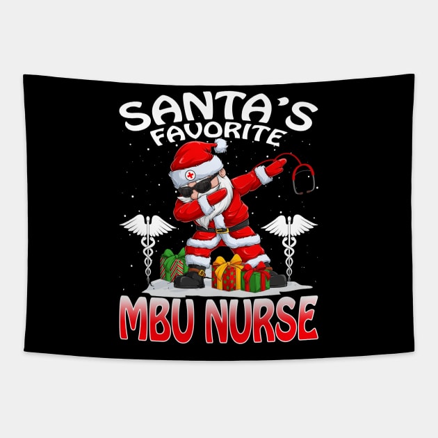 Santas Favorite Mbu Nurse Christmas T Shirt Tapestry by intelus