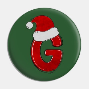 Letter G - Christmas Letter Pin