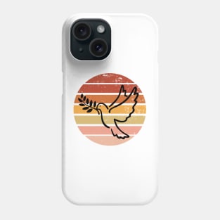 Retro Sunset Dove Phone Case