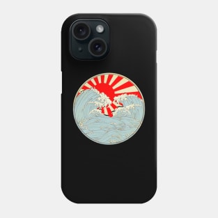 Retro Great Wave Off Kanagawa Art Gift Idea Japanese Lover Phone Case