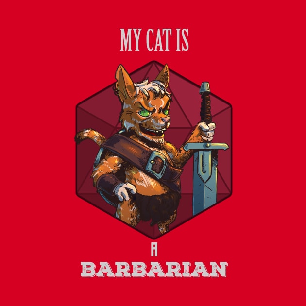 RPG Cat Barbarian by Carlos CD