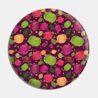 Colorful apple design Pin