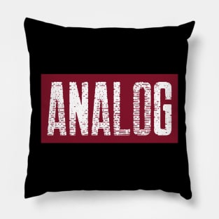 Analog Distressed Banner Pillow