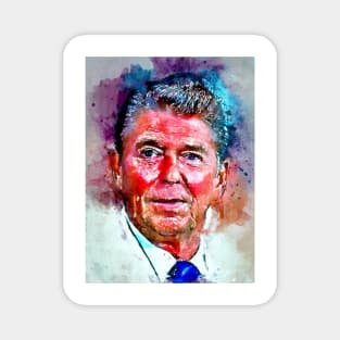 Watercolor Reagan Magnet