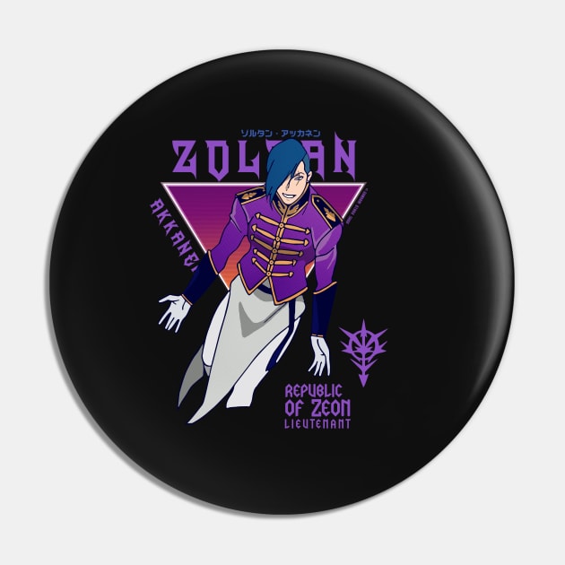 Vaporwave Zoltan (V2) Pin by Gundam Otaku Shop
