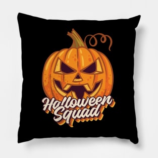 Pumpkin Halloween Squad Pillow