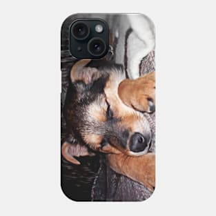 Sweet Sleeping Shepard Puppy Phone Case