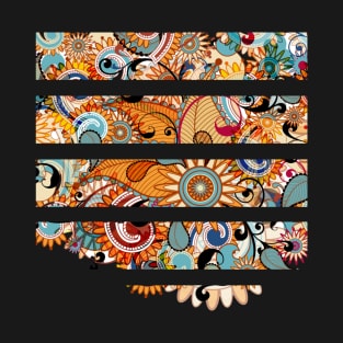 Floral abstract illustration truck art T-Shirt