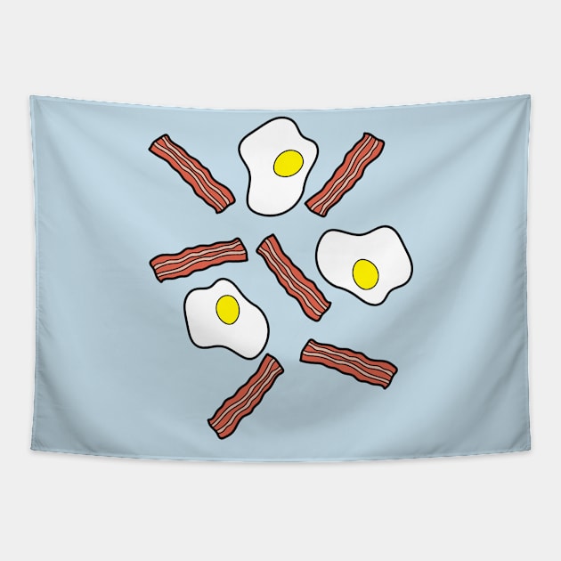 Egss and Bacon Tapestry by Cathalo