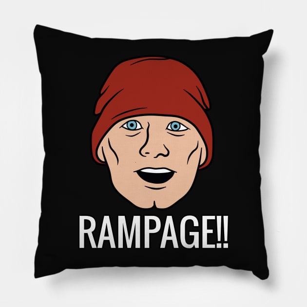 Archer - RAMPAGE!! Pillow by Ruegen