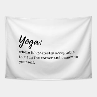 yoga relateable Tapestry