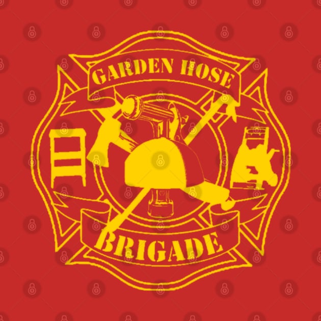 Papa Hash Apparel: Garden Hose Brigade maltese by Papa Hash's House of Art