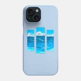 Blue sea and the clouds Phone Case