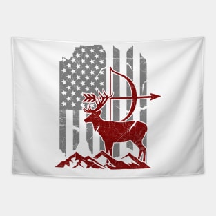 'Bow Hunting Deer Flag' Awesome Hunting Gift Tapestry