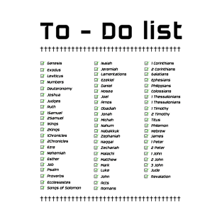 To do list bible planner list for bible lovers T-Shirt