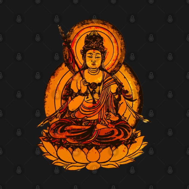 Yellow Buddha Illustration by epoliveira