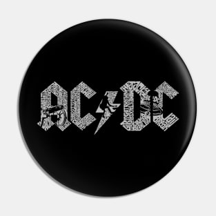 ACDC LOGO ALBUMS Pin