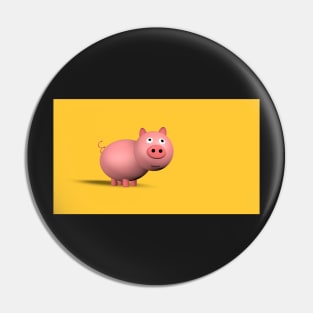 3d rendering of a cute little pig piggy bank Pin