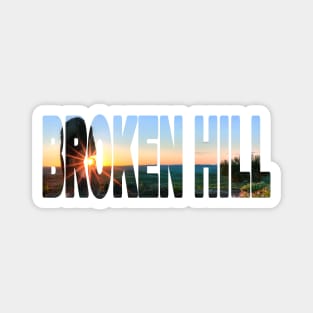 BROKEN HILL - NSW Australia Living Desert Sunset Magnet