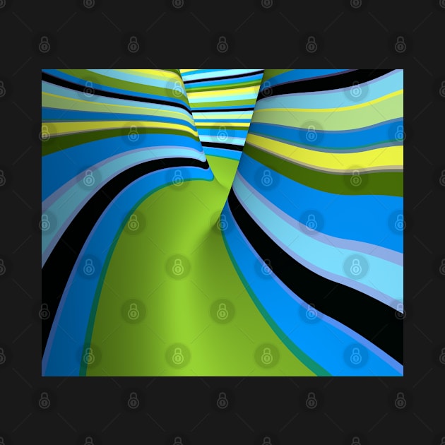 Abstract Colorful Canyon Path by HappyGiftArt