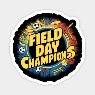 Field Day Champions: Groovy Sports Spectacle Magnet