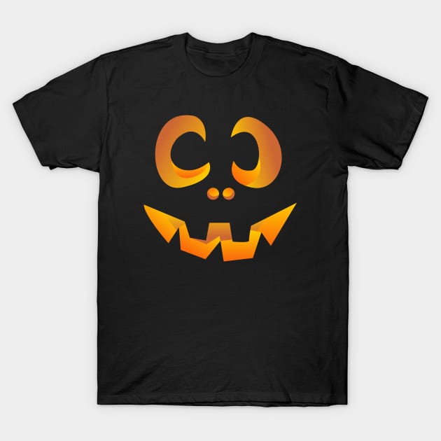 Pumpkin Smile Tee: Hilarious Cotton T-Shirt Design