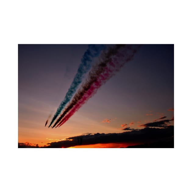 Red Arrows Display Team In Formation by AndyEvansPhotos