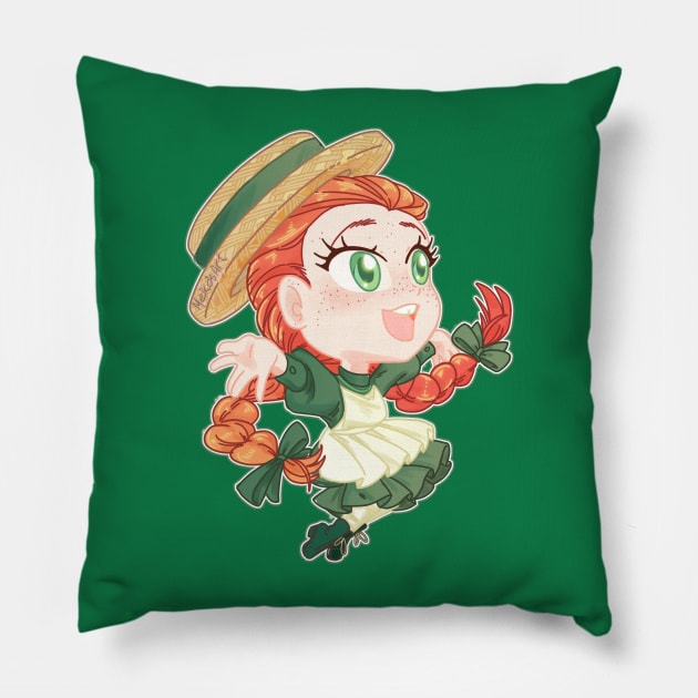 Anne with an E Pillow by MeikosArt