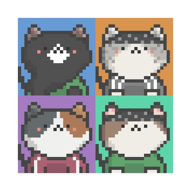 Pixel Cat Tile 037 by Infinite Mew Mew