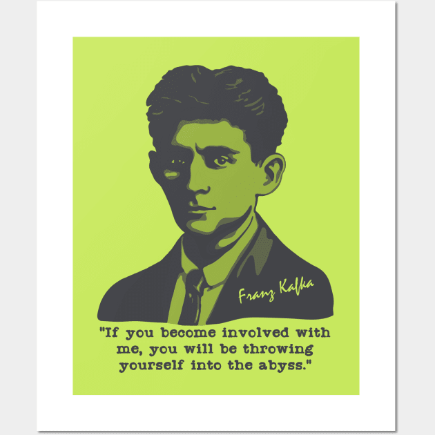 Franz Kafka Portrait and Quote - Kafka - Posters and Art Prints