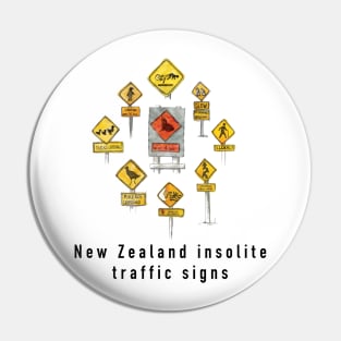 New Zealand insolite traffic signs Pin