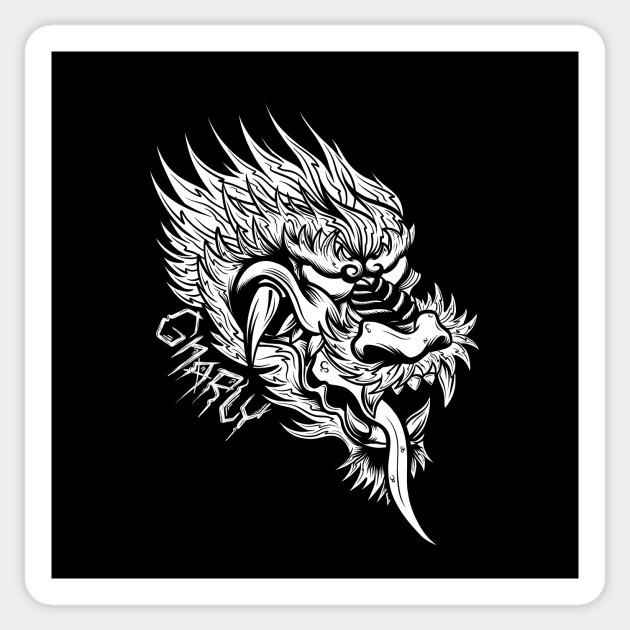 Gnarly Dragon Dragonball Z Sticker Teepublic