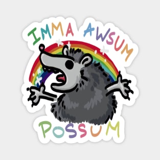 You're An Awsum Possum! Magnet