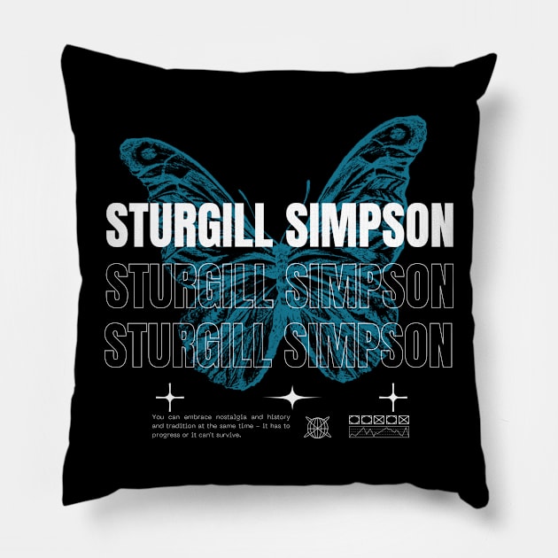 Sturgill Simpson // Butterfly Pillow by Saint Maxima