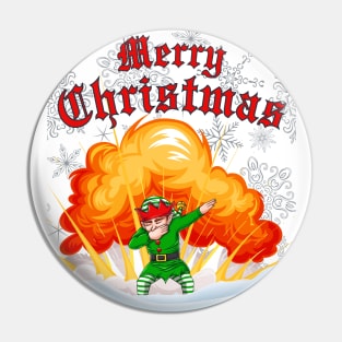 Merry Christmas Dab-splosion Pin