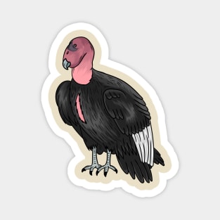 California condor bird cartoon illustration Magnet