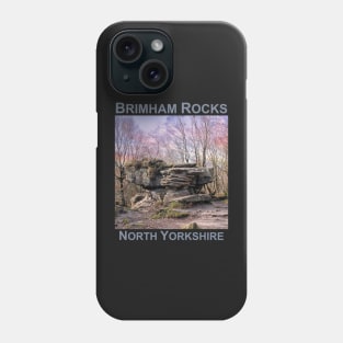 Brimham Rocks Sunset, North Yorkshire UK gift Phone Case